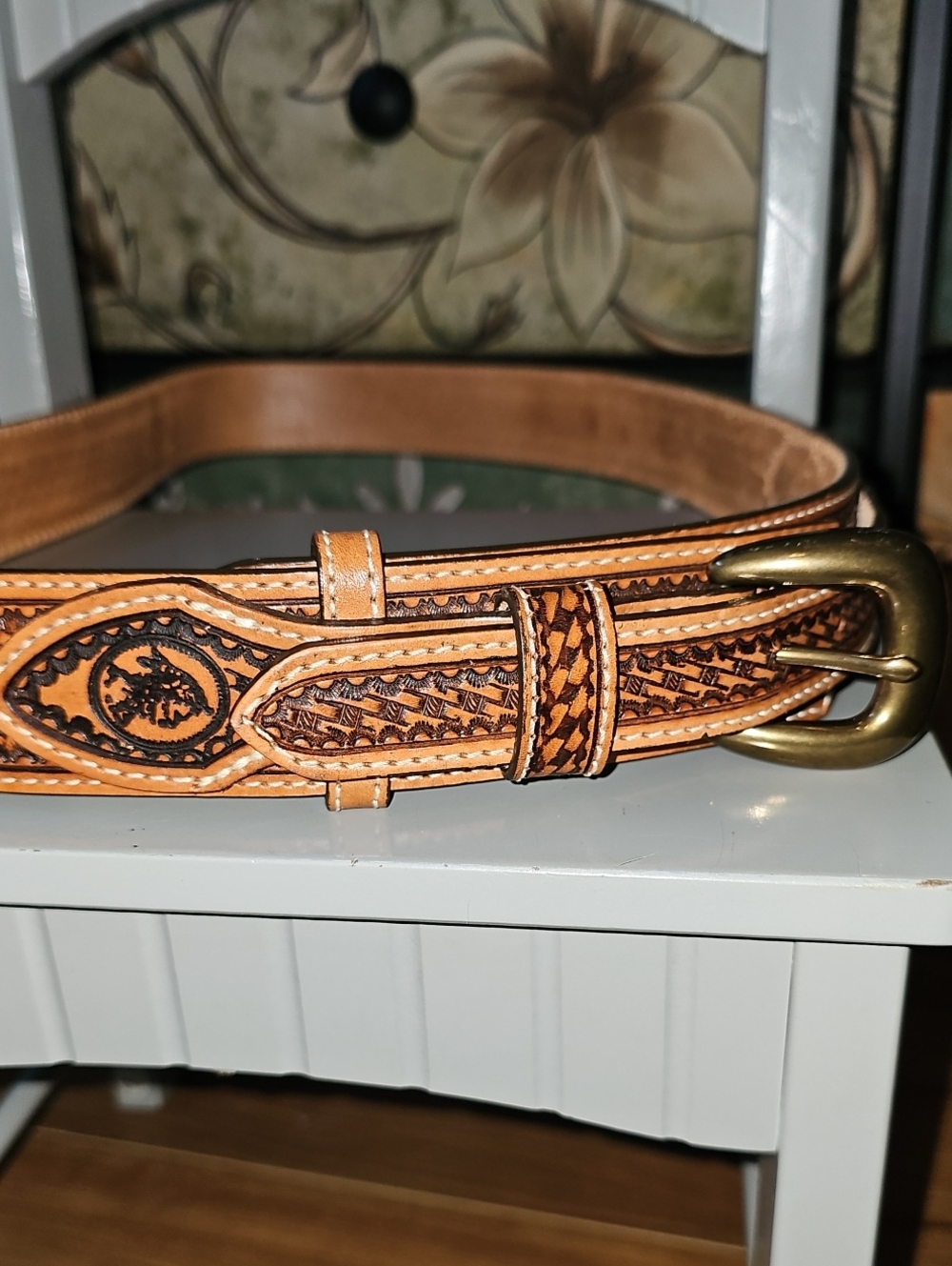 Chippewa Tooled Leather Ranger Belt